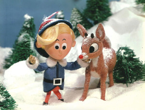 A scene from Rudolph the Red-Nose Reindeer