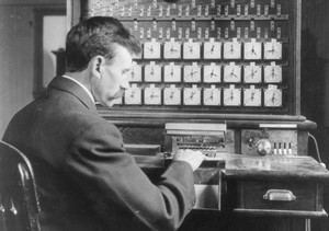 Herman Hollerith’s tabulating system, 1908