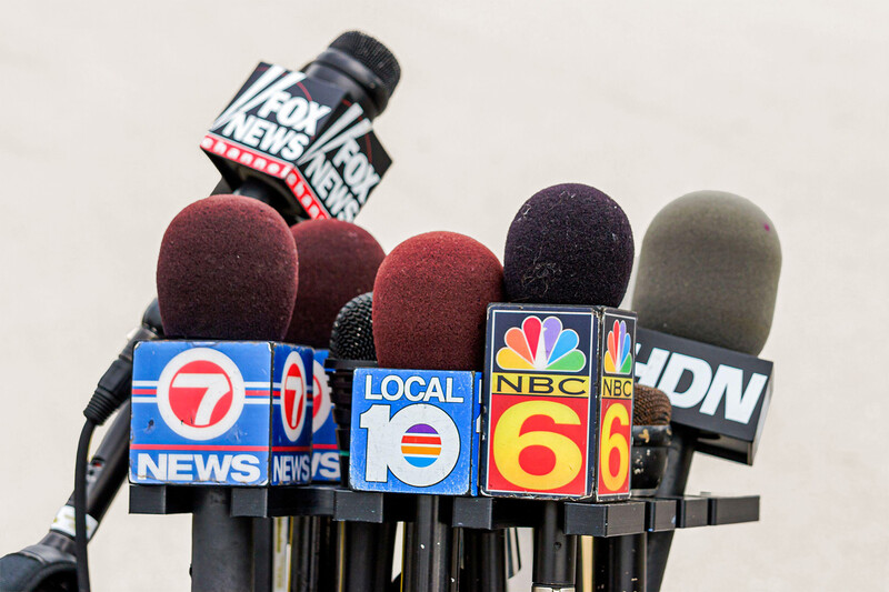 microphones at press junket