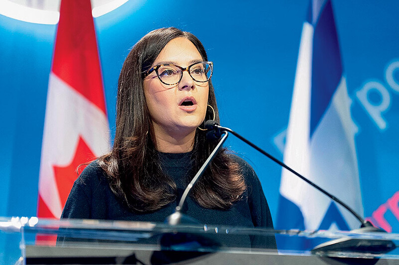 Bari Weiss gives a speech