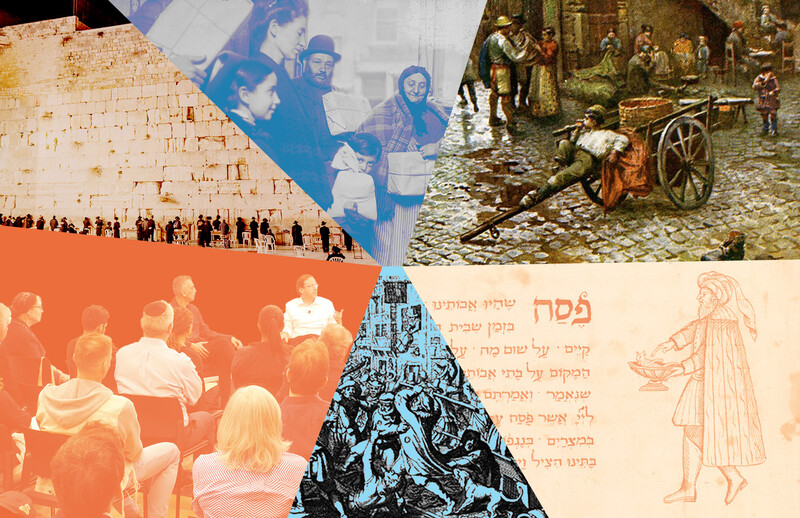 Collage of Jewish history