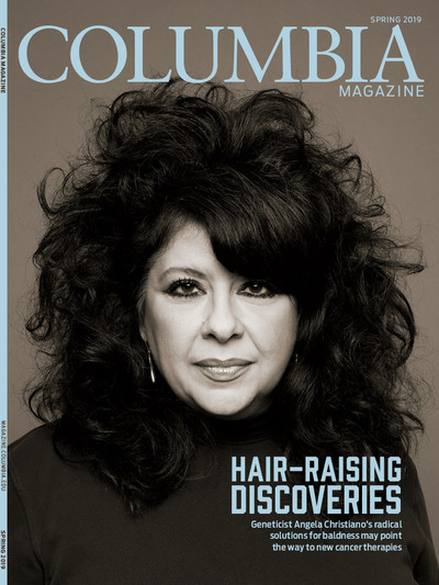 Columbia Magazine Spring 2019 cover with Angela Christiano