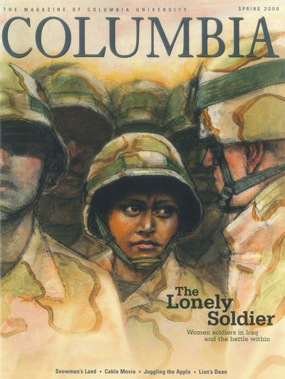 Spring 2009 cover of Columbia Magazine with artwork by Janet Hamlin