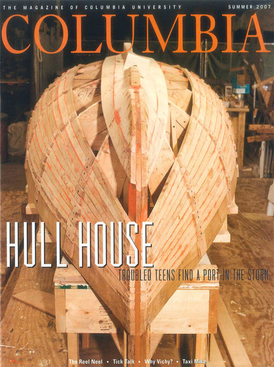 Summer 2007 cover of Columbia Magazine, with photo of a boat being built in a workshop (Vernon Doucette)