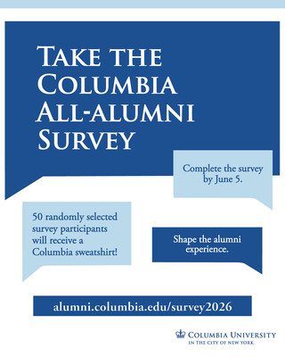 Columbia all-alumni survey banner