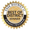 CASE Best of District winner seal