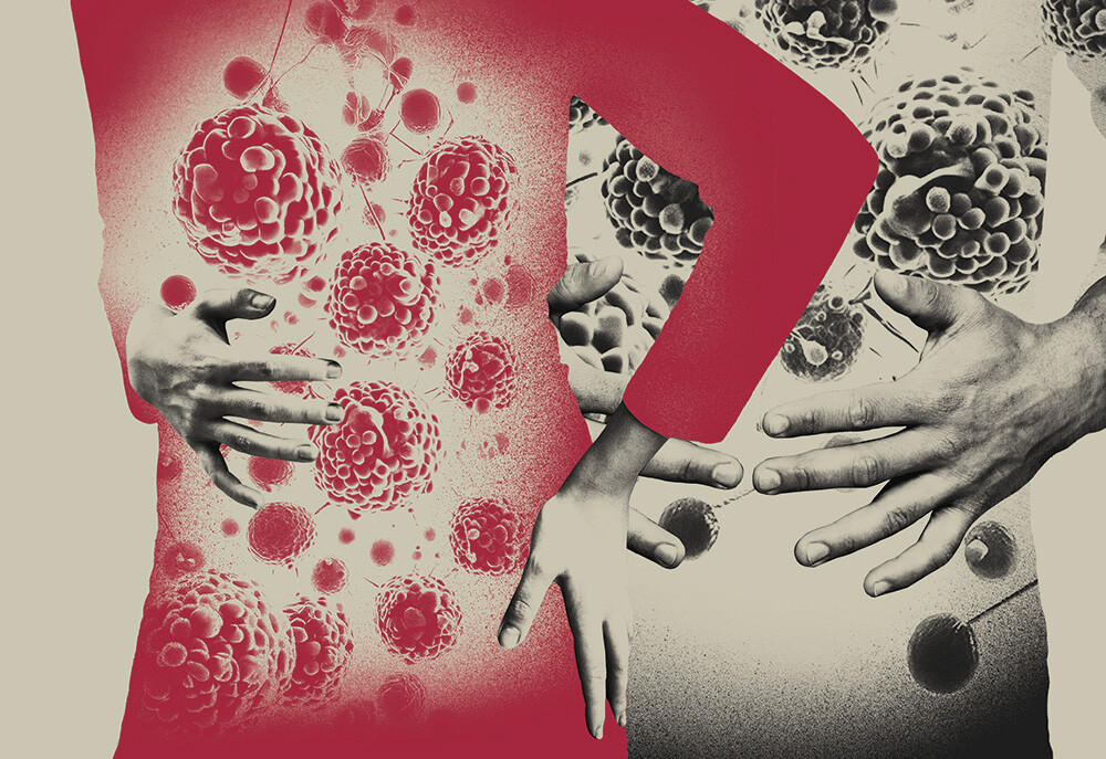 Illustration by Joan Wong representing cancer in young people