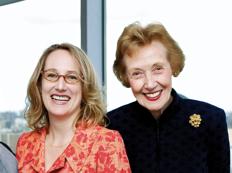 Virginia W. Cornish and G. G. Michelson at a June event celebrating Cornish's new endowed chair. Photo: Eileen Barroso