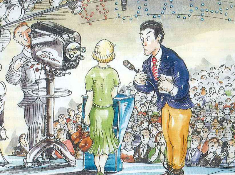 Illustration by Mark Steele of a game show