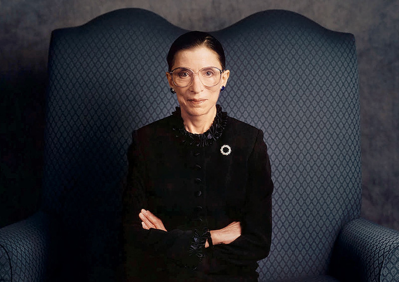 Ruth Bader Ginsburg photographed by Timothy Greenfield-Sanders