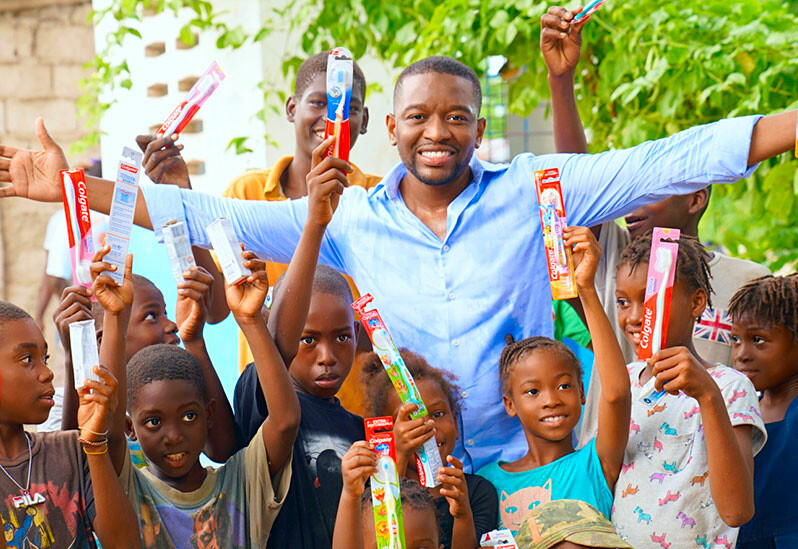 Jean Paul Laurent, founder and CEO of Unspoken Smiles, in Haiti in 2021
