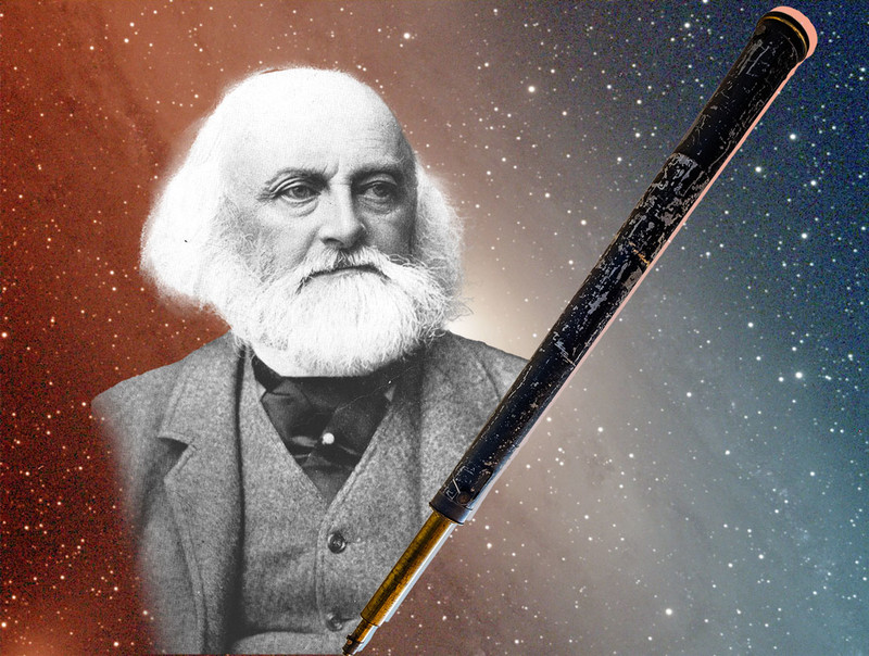 Lewis Morris Rutherfurd and telescope