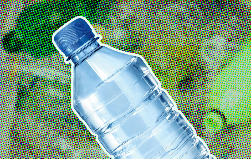 Plastic water bottle