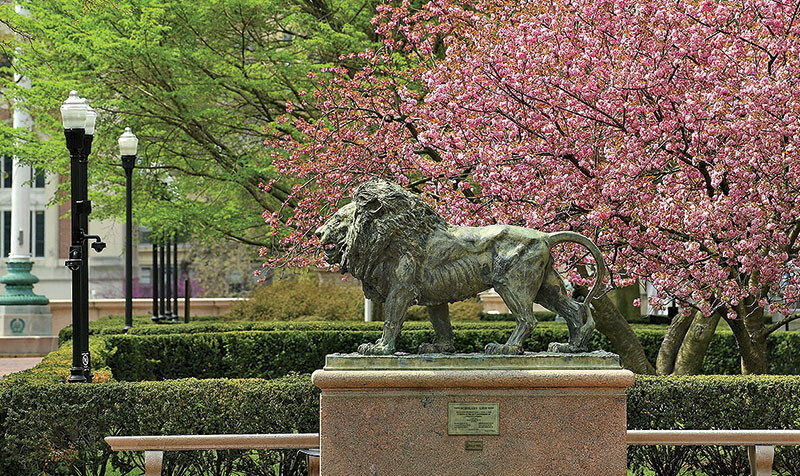 Columbia Lion sculpture