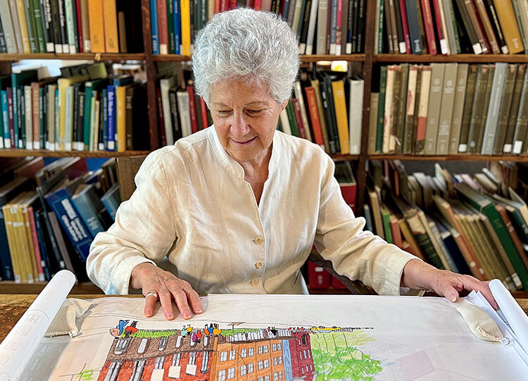 Frances Halsband at Columbia's Avery Library