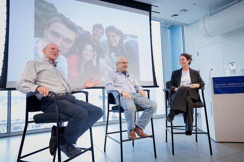 Larry Abbott, Ken Miller, and Daphna Shohamy at Columbia's Zuckerman Institute