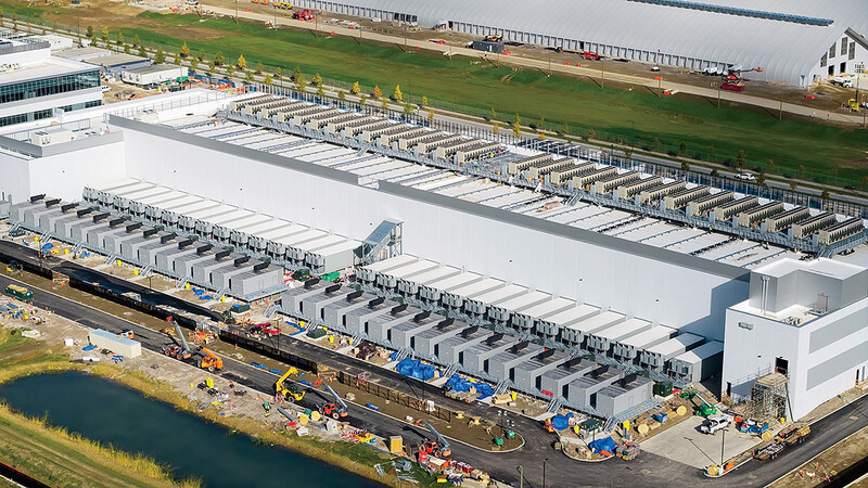 A new data center under construction in Columbus, Ohio