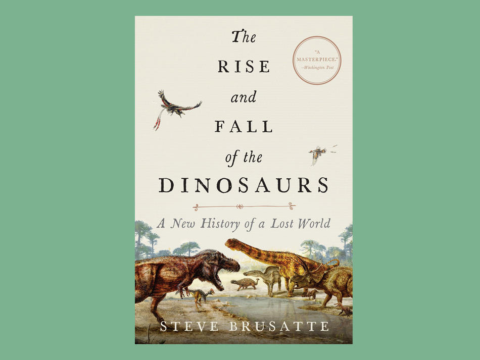 "The Rise and Fall of the Dinosaurs" book cover
