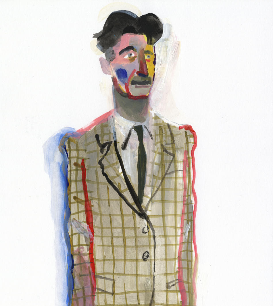 Painting of George Orwell