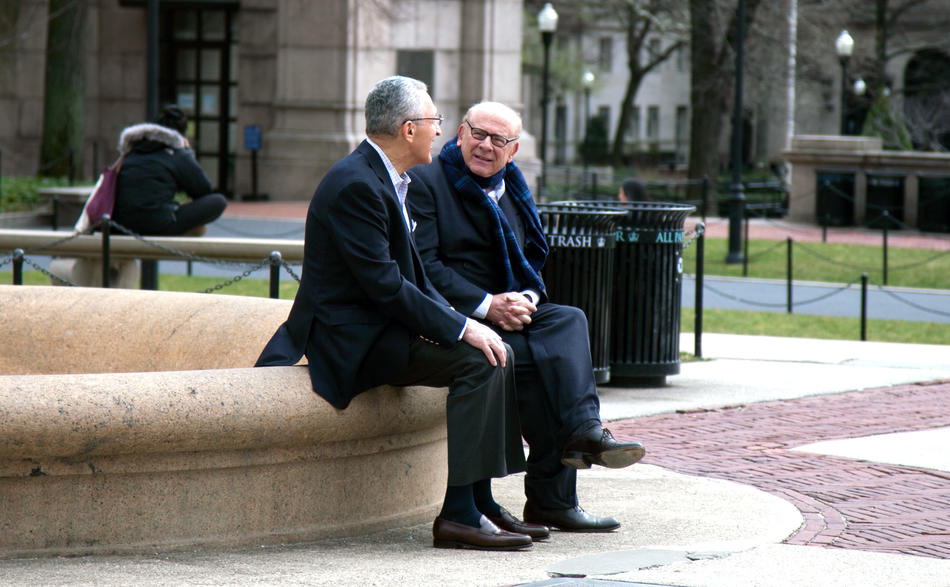 Sanford Greenberg and Arthur Garfunkel
