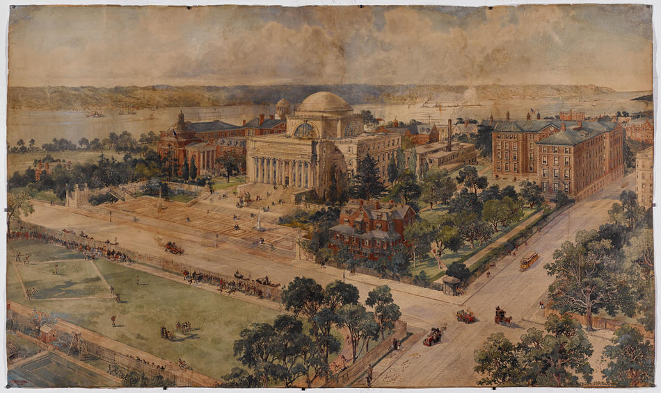 Vintage campus map