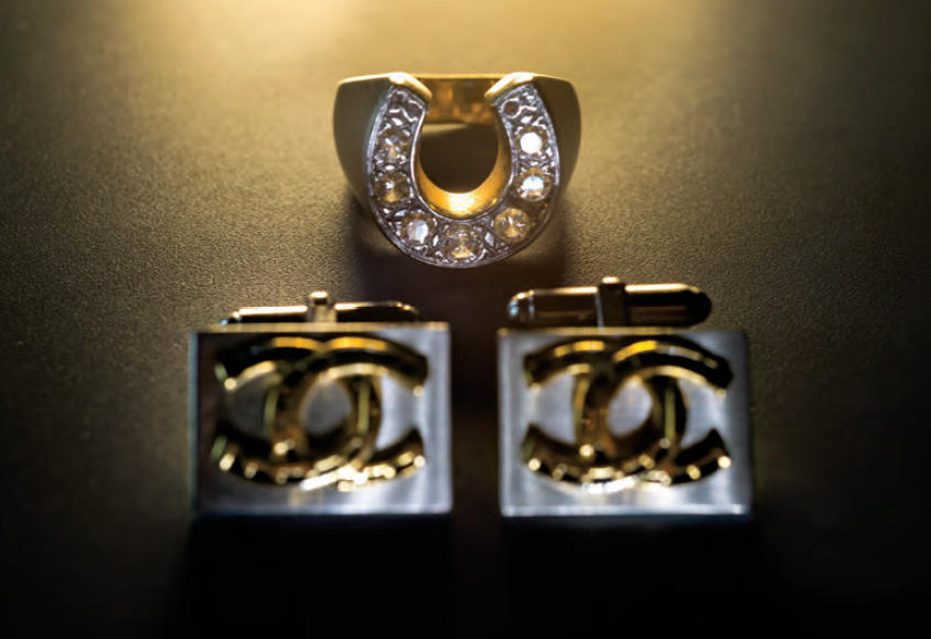 Ring and cufflinks