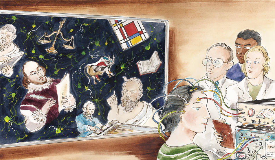 Neuroscience illustration by Mark Steele