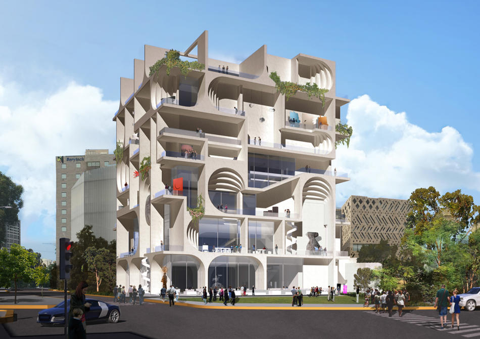 Rendering for the Beirut Museum of Art (exterior)