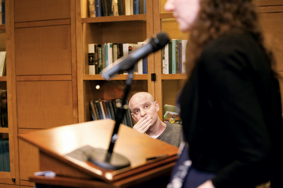 David Rakoff at Lit Night at the Columbia Alumni Center on April 25, 2012
