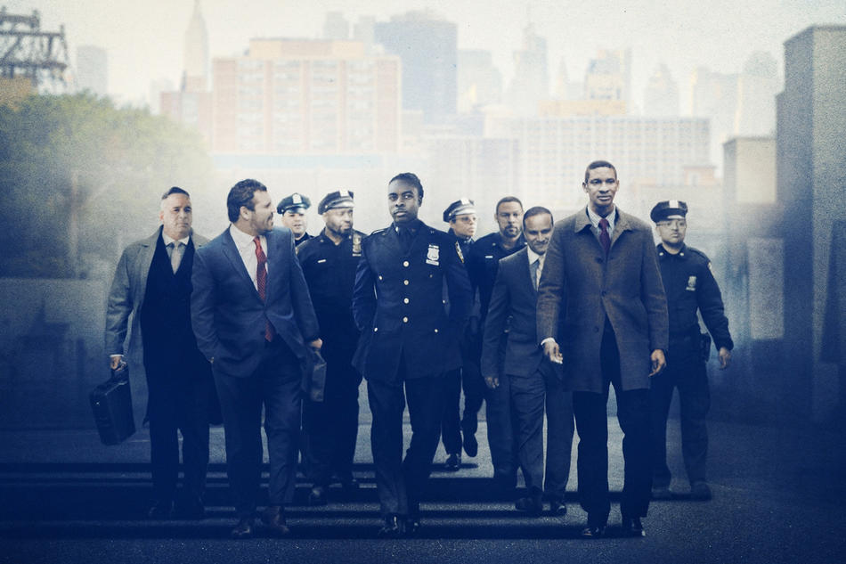 NYPD police officers from "Crime + Punishment" on Hulu