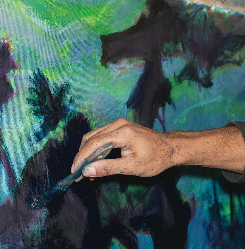 Cy Gavin painting