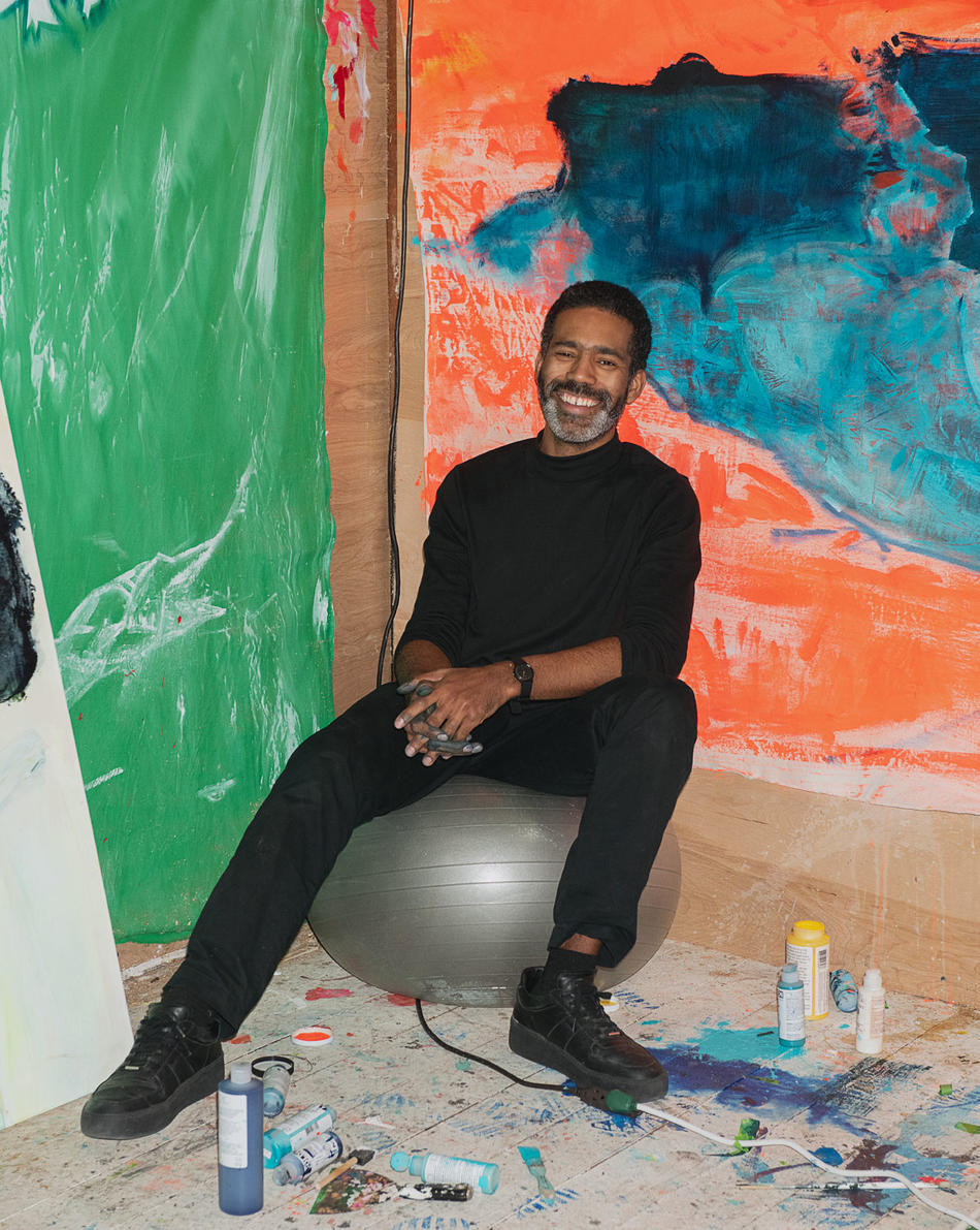 Cy Gavin in his studio