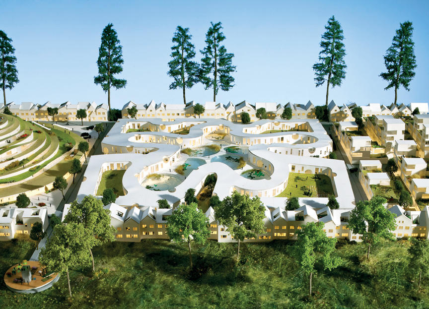 "Nature-City" model from MoMA's 2012 "Foreclosed: Rehousing the American Dream" exhibition