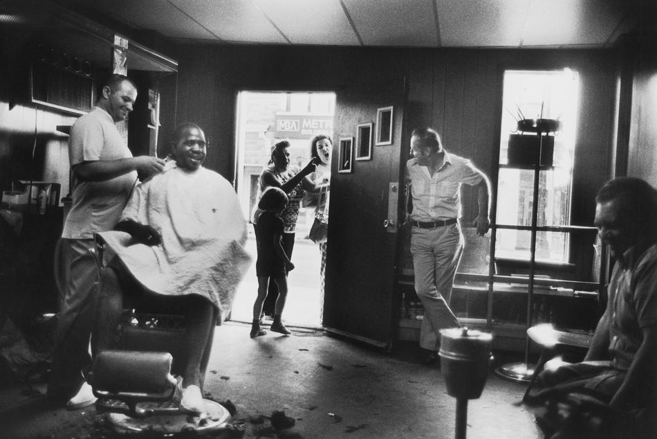 "Jim's Barbershop" photograph by Jack Eisenberg