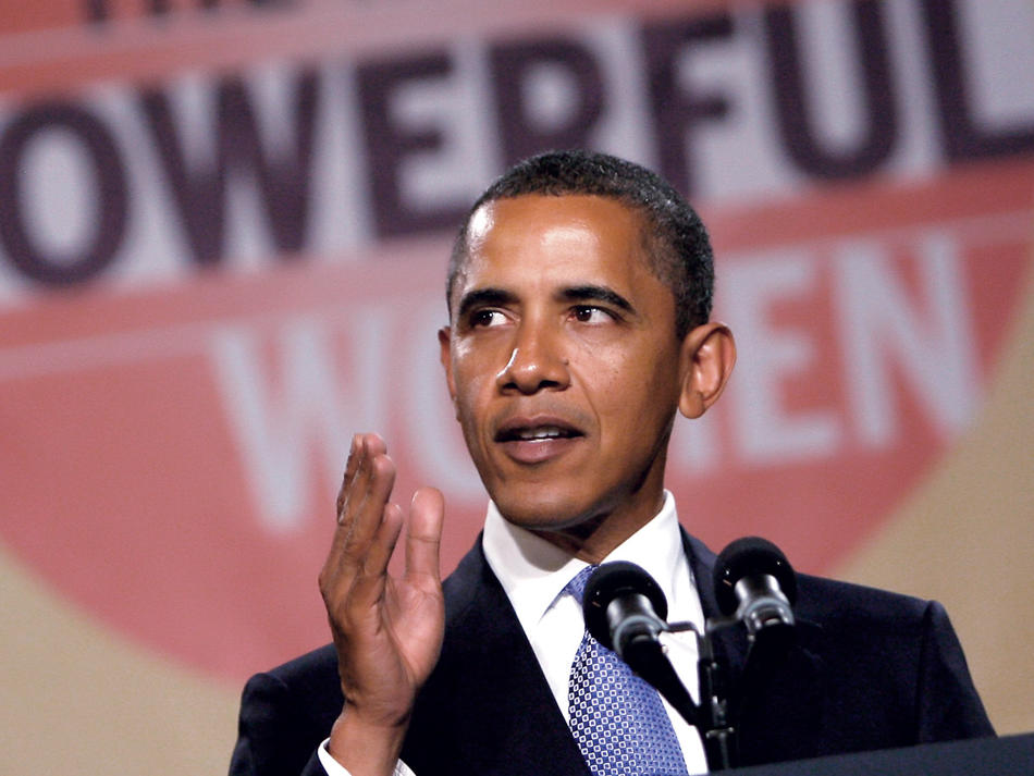 Barack Obama at the Fortune magazine Most Powerful Women Summit in 2010