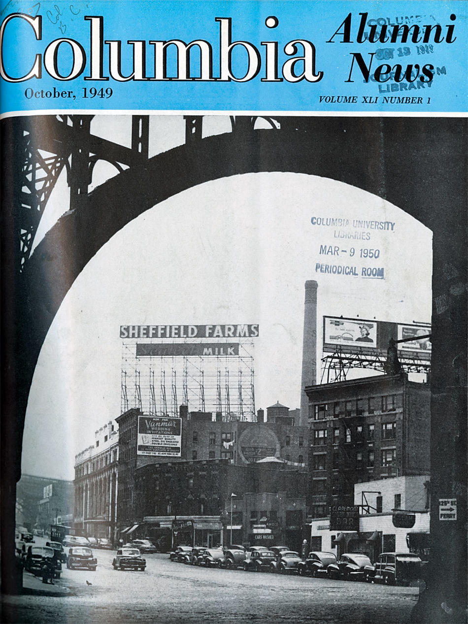 October 1949 edition of Columbia Alumni News