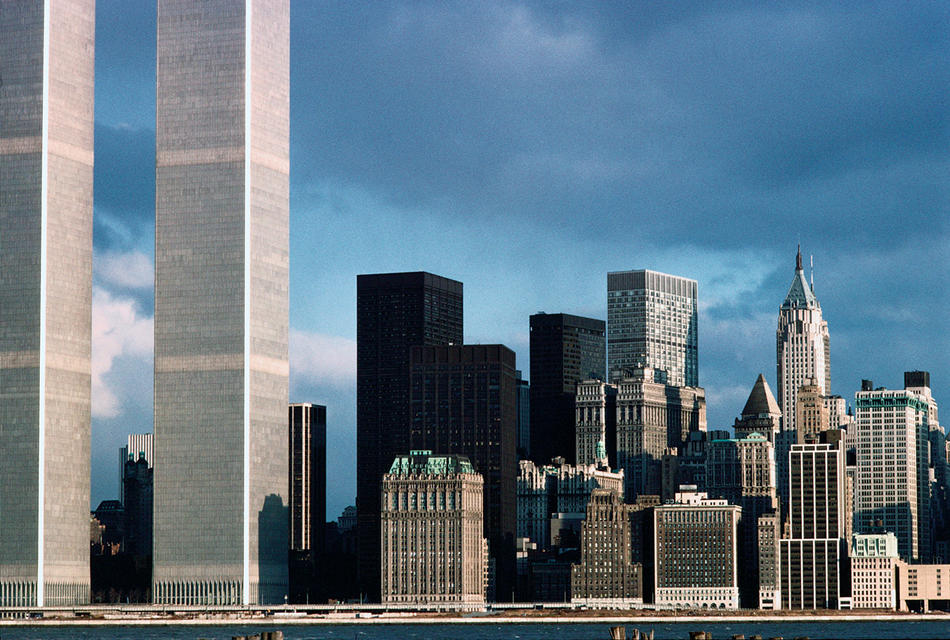 Lower Manhattan skyline in 1978
