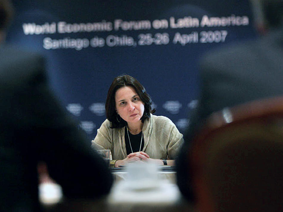Karen Poniachik at a World Economic Forum event in Santiago, Chile in 2007