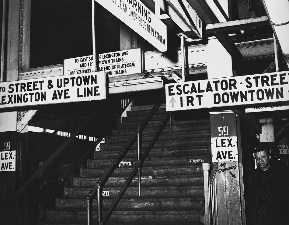 Subway signs in 1968