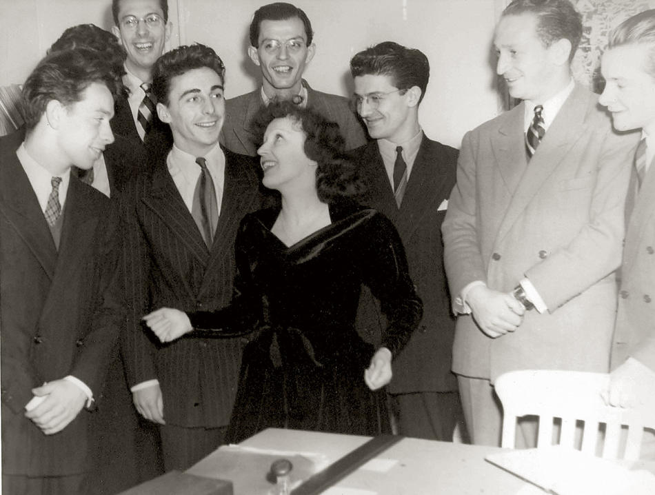 Edith Piaf at Columbia's Maison Francaise in 1947
