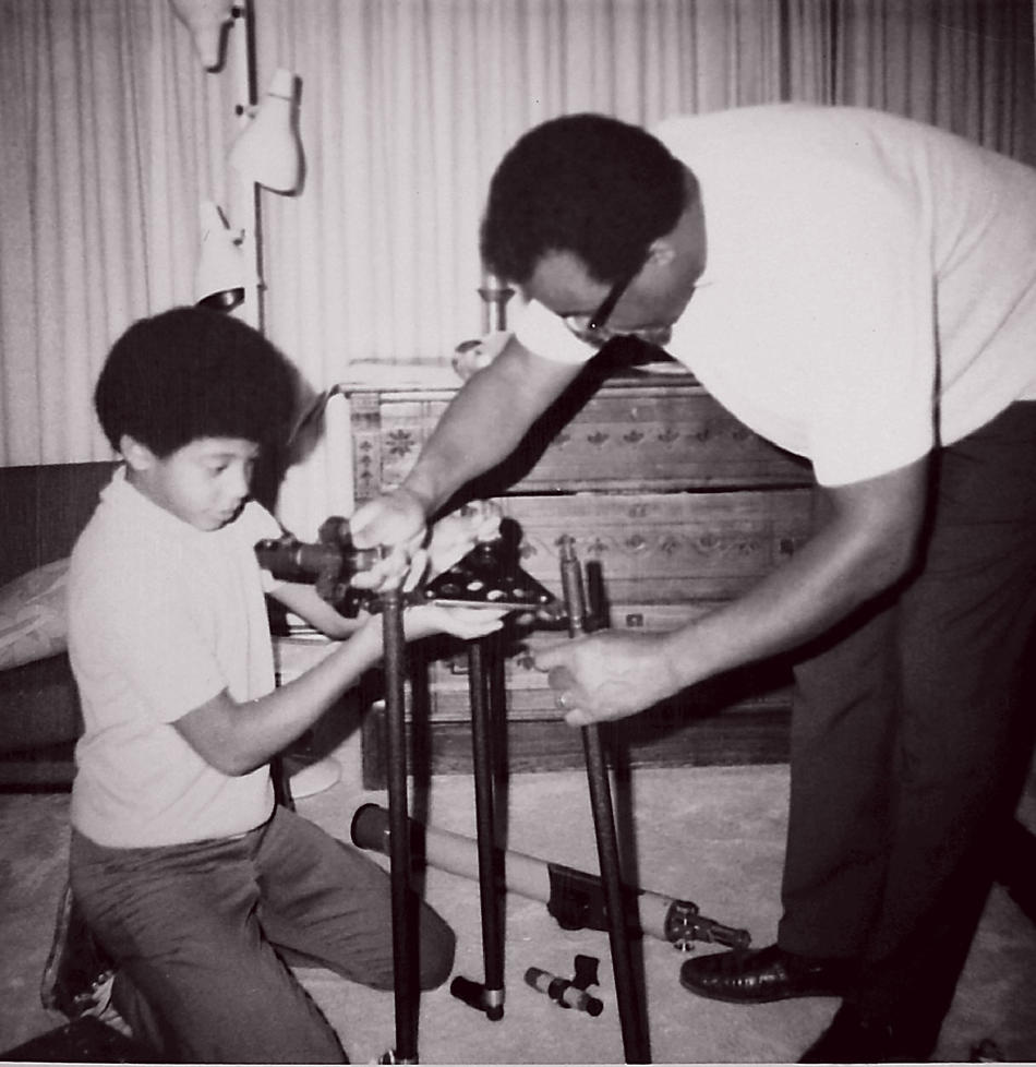 Neil deGrasse Tyson receiving a telescope for his 12th birthday