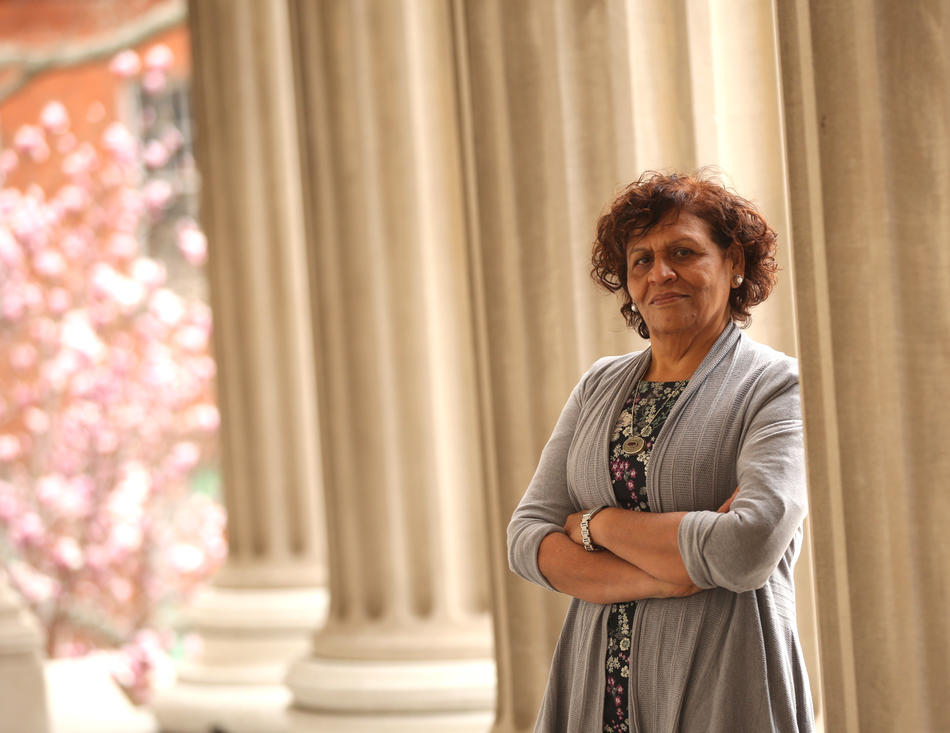 Columbia Social Work professor Nabila El-Bassel on Columbia campus