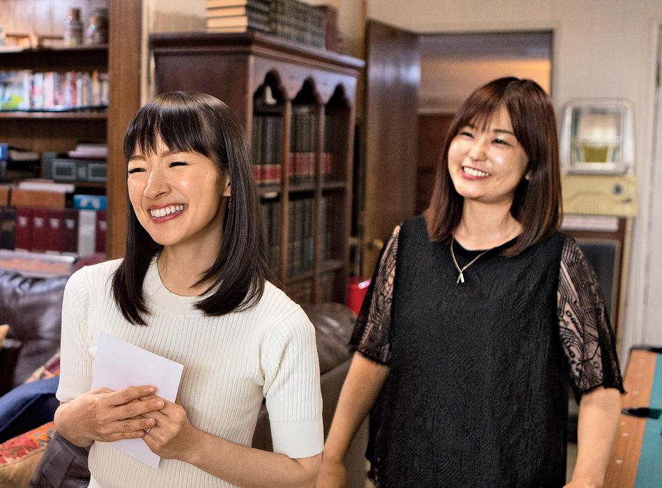 Marie Kondo and her translator, Marie Iida