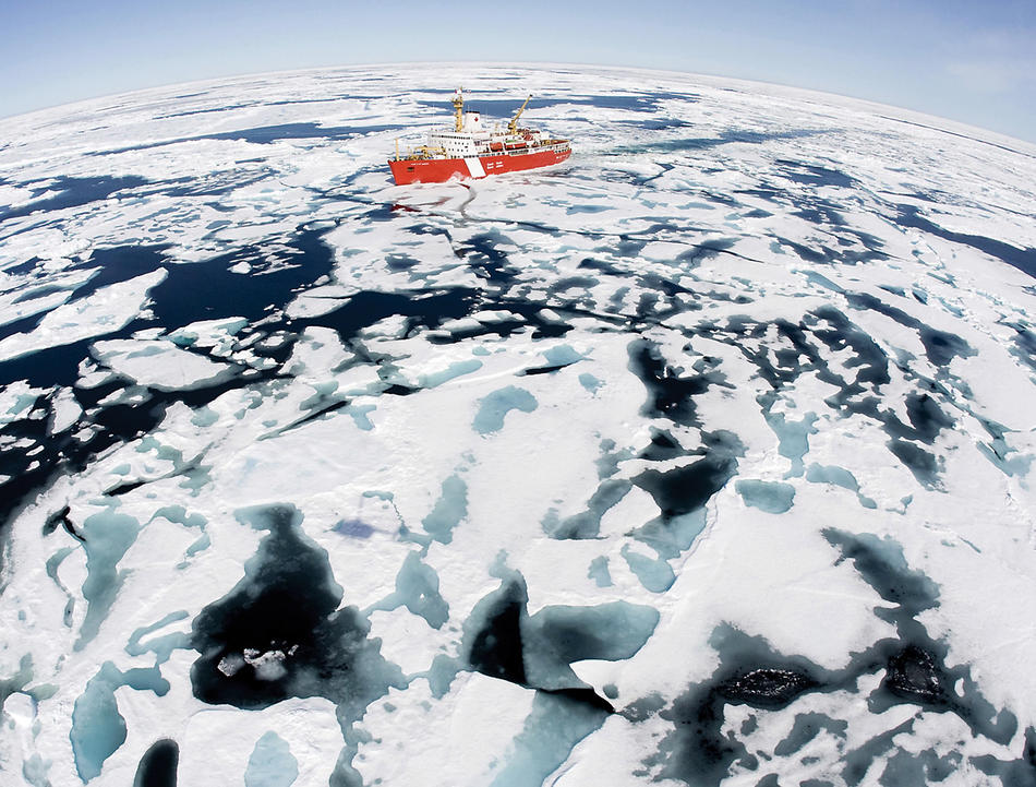 A Canadian Coast Guard crossing the Northwest Passage