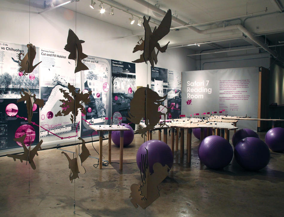 An installation art piece at Studio-X New York