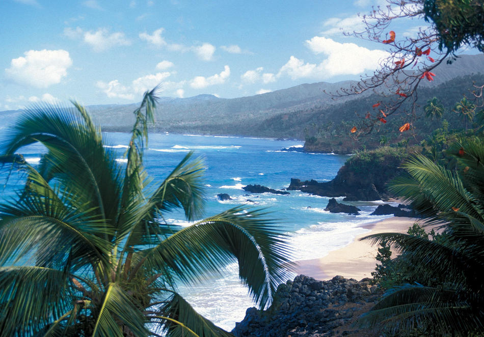 Tropical island in the Indian Ocean