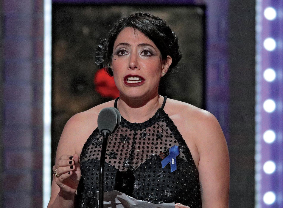 Rachel Chavkin accepting 2019 Tony Award for Hadestown