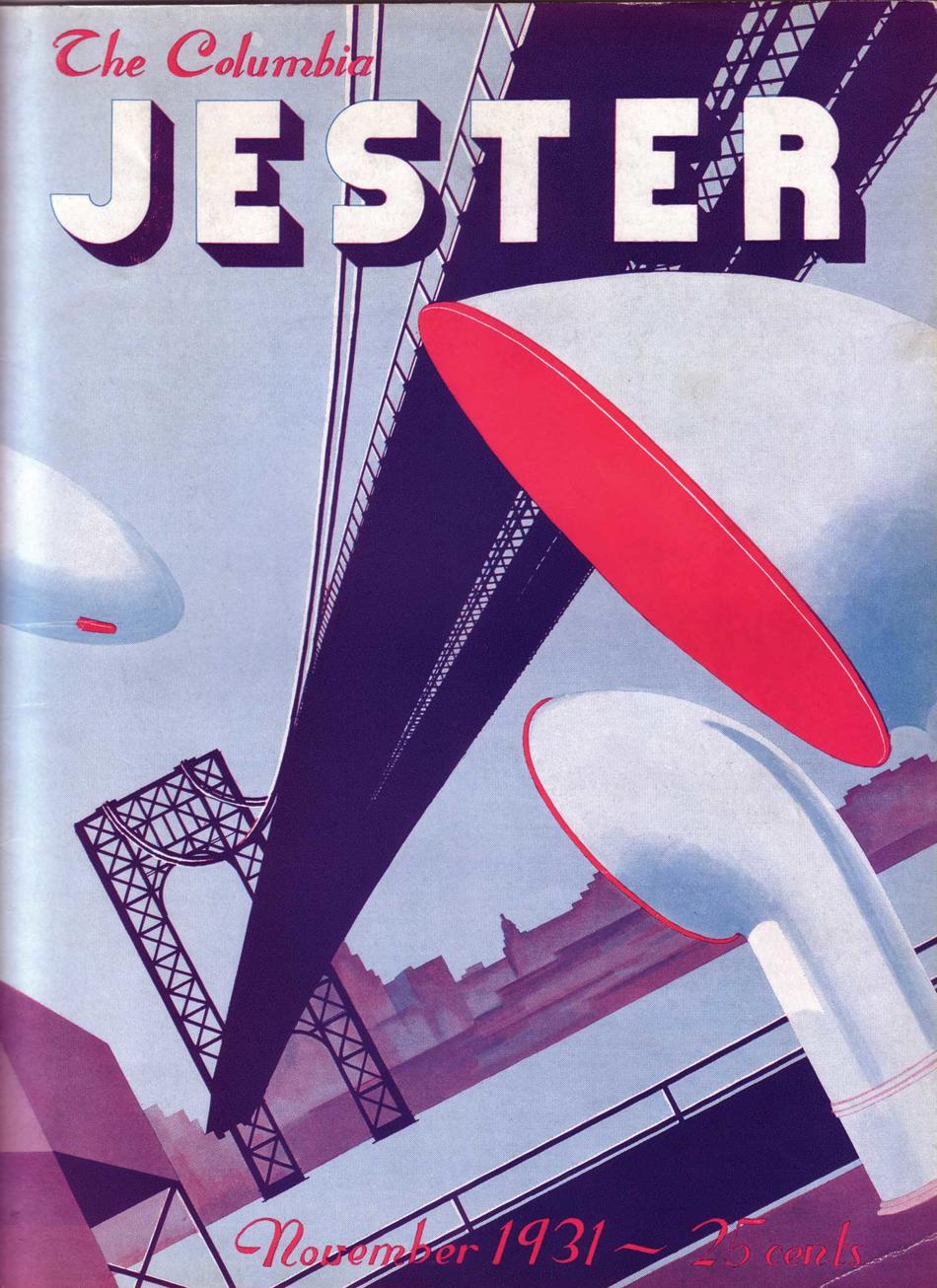 November 1931 edition of the Columbia Jester. featuring an illustration of the George Washington Bridge