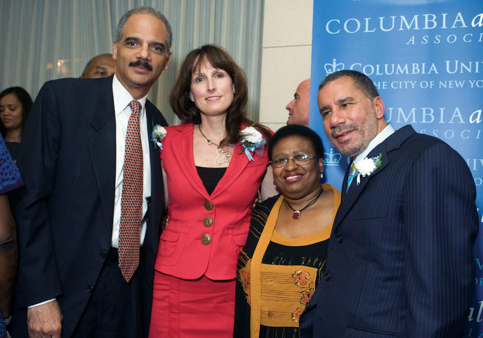 Eric Holder, Donna MacPhee, Vivian Taylor, and David A. Paterson at the 2009 Columbia-Barnard Jam Weekend in Washington, DC