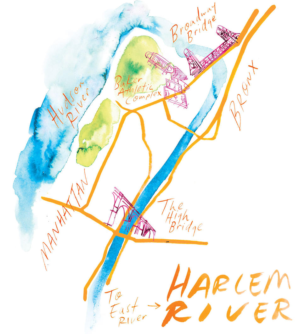 Illustration of Harlem River by Samantha Hahn